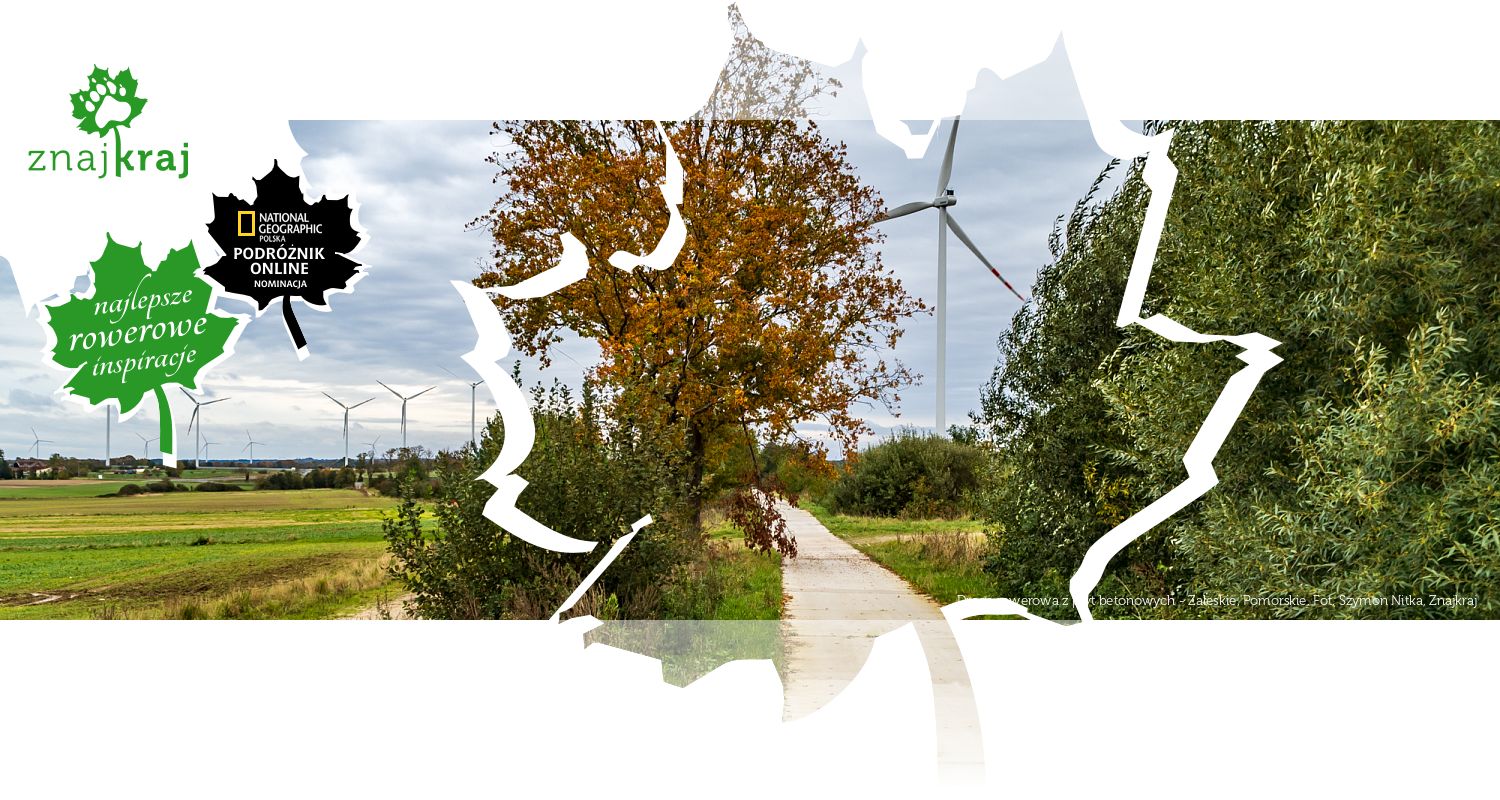 Droga rowerowa z płyt betonowych - Zaleskie, Pomorskie