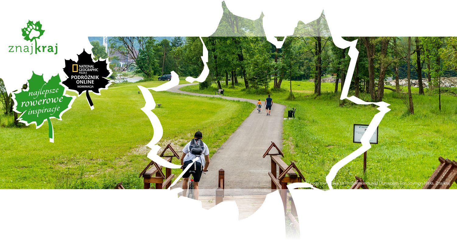 Droga rowerowa za Krościenkiem nad Dunajcem