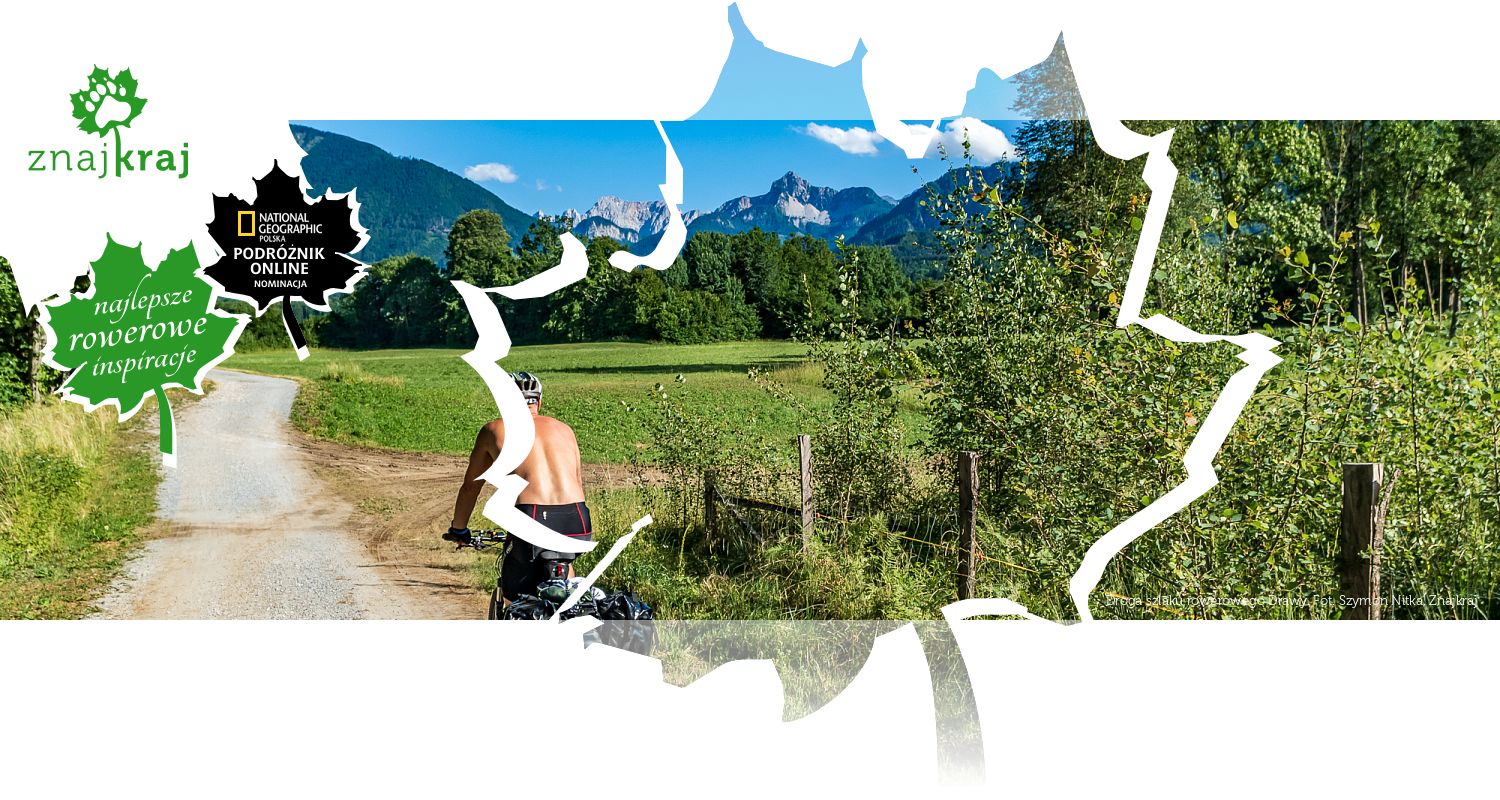 Droga szlaku rowerowego Drawy