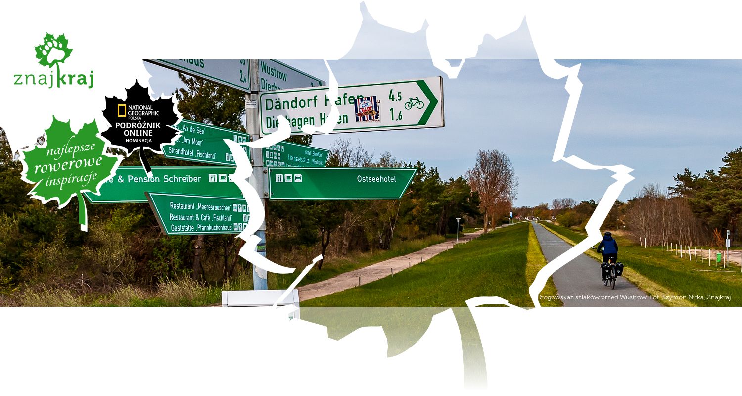 Drogowskaz szlaków przed Wustrow