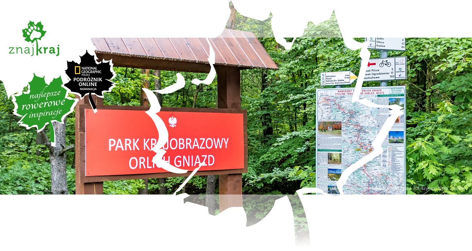 Drogowskazy i tablice informacyjne Szlaku Orlich Gniazd