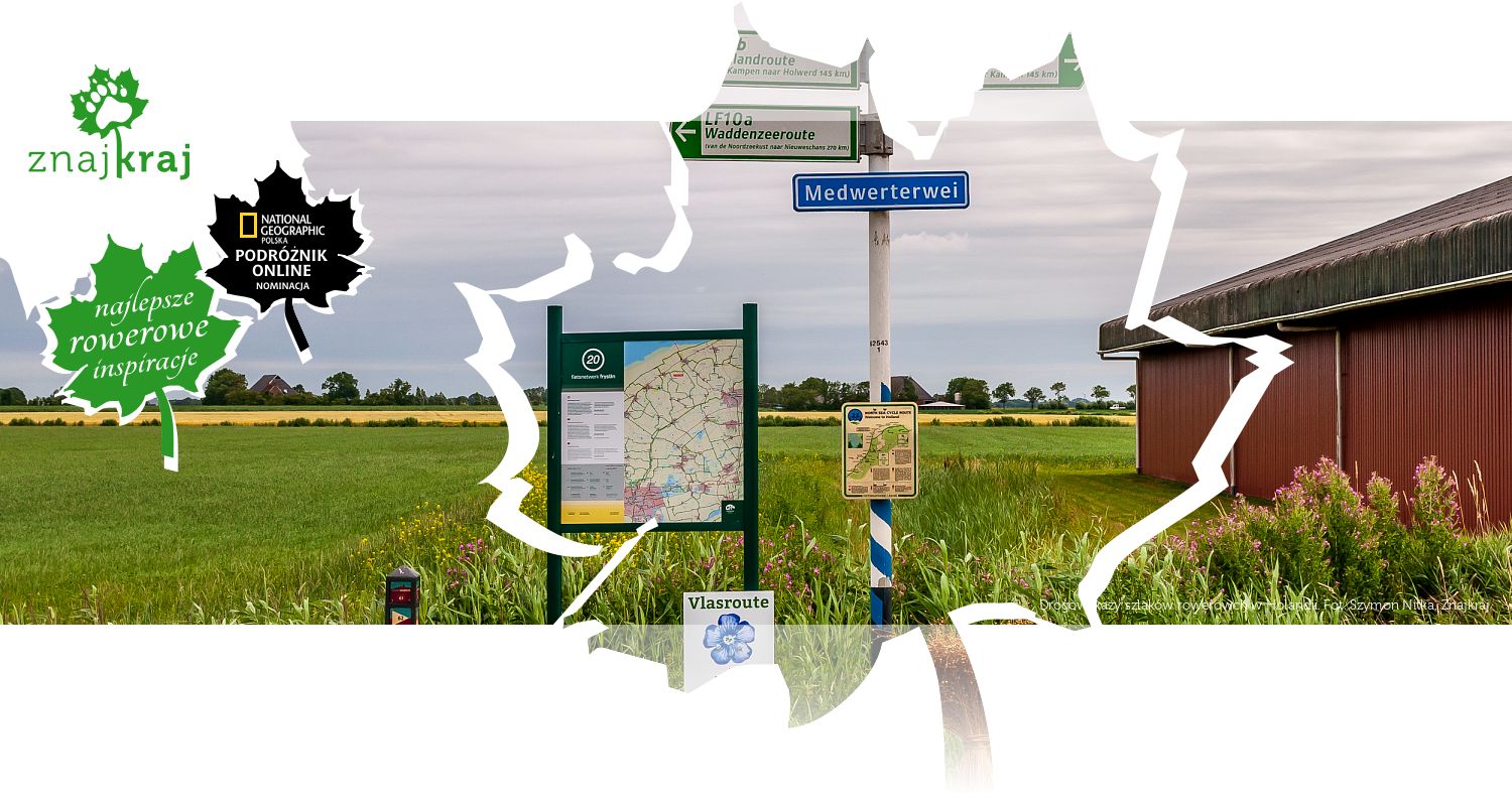Drogowskazy szlaków rowerowch w Holandii