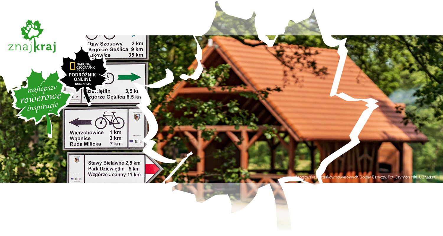 Drogowskazy szlaków rowerowych Doliny Baryczy