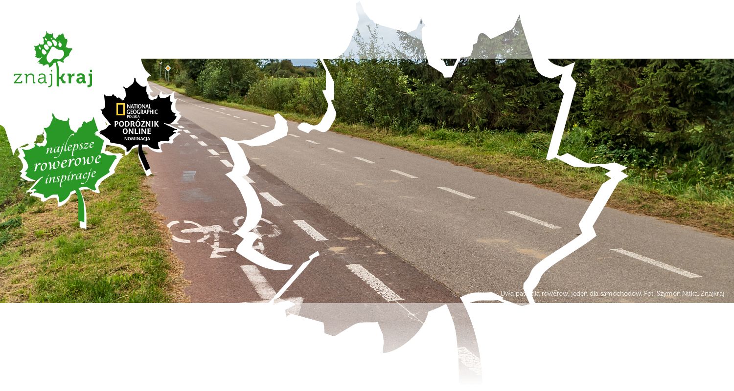 Dwa pasy dla rowerów, jeden dla samochodów