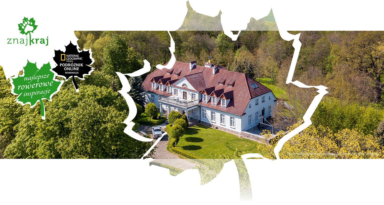 Dwór w Bychowie z powietrza