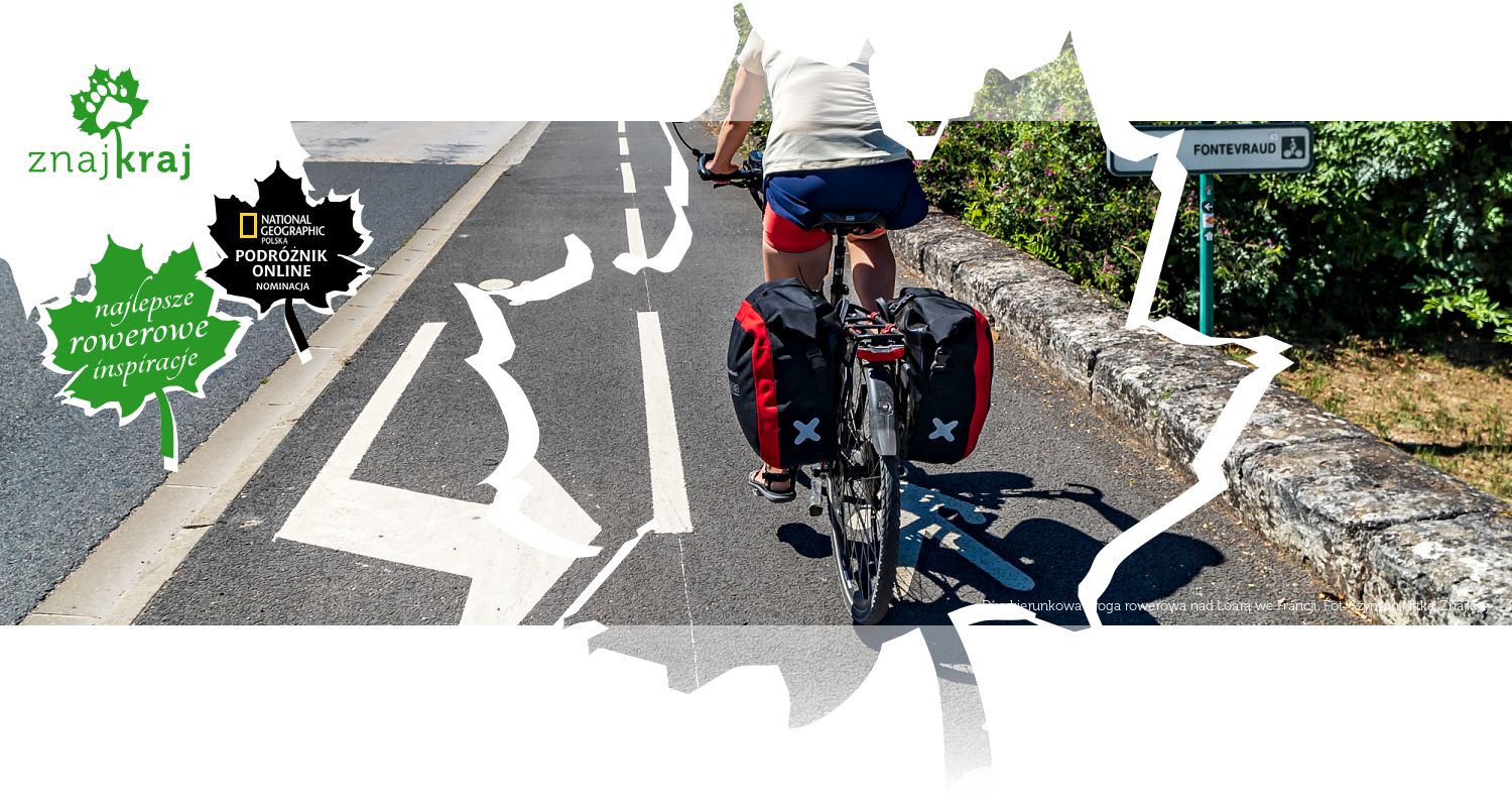 Dwukierunkowa droga rowerowa nad Loarą we Francji