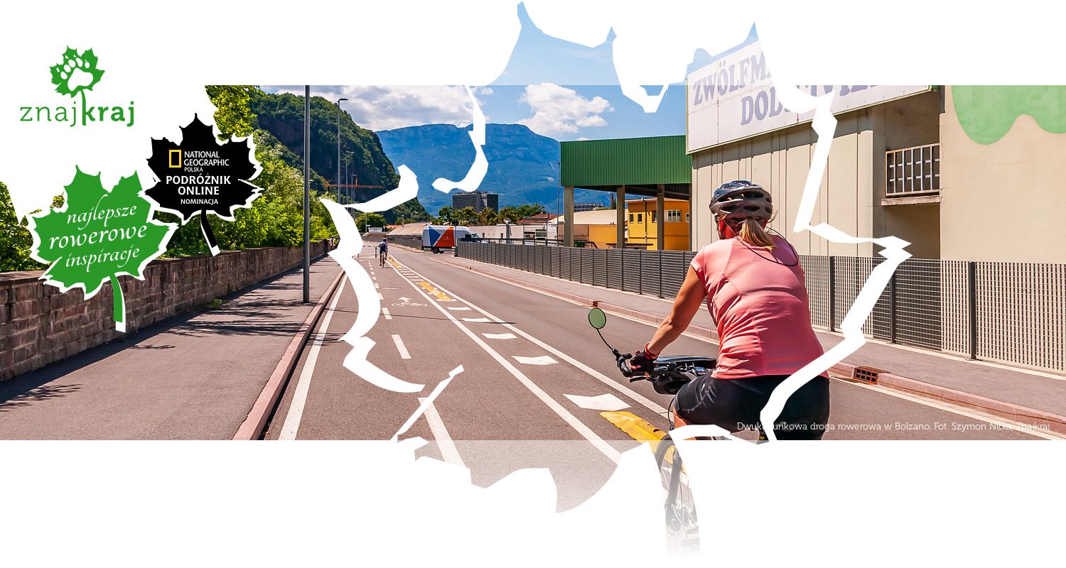 Dwukierunkowa droga rowerowa w Bolzano
