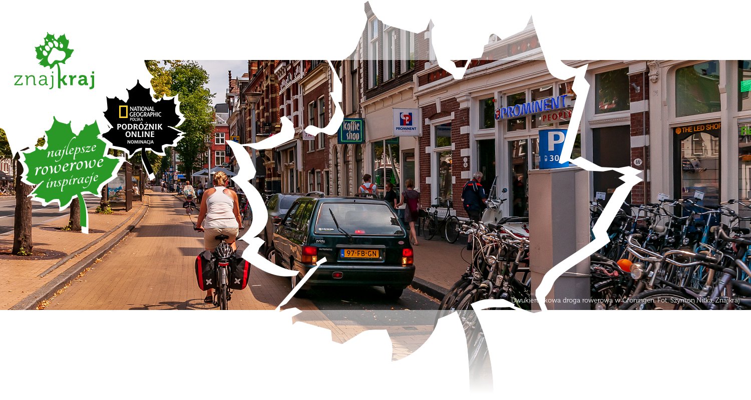 Dwukierunkowa droga rowerowa w Groningen