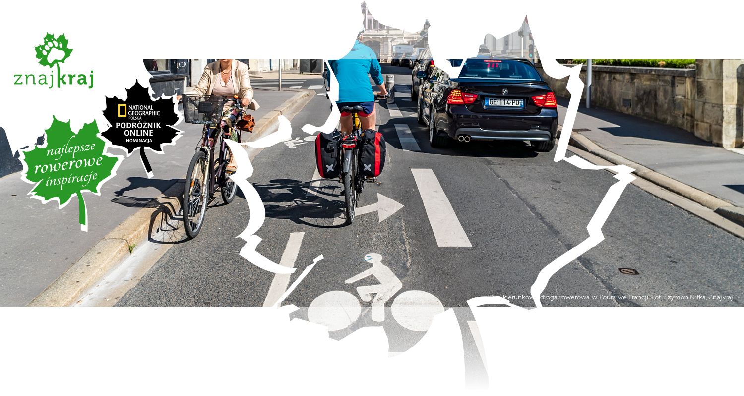 Dwukierunkowa droga rowerowa w Tours we Francji