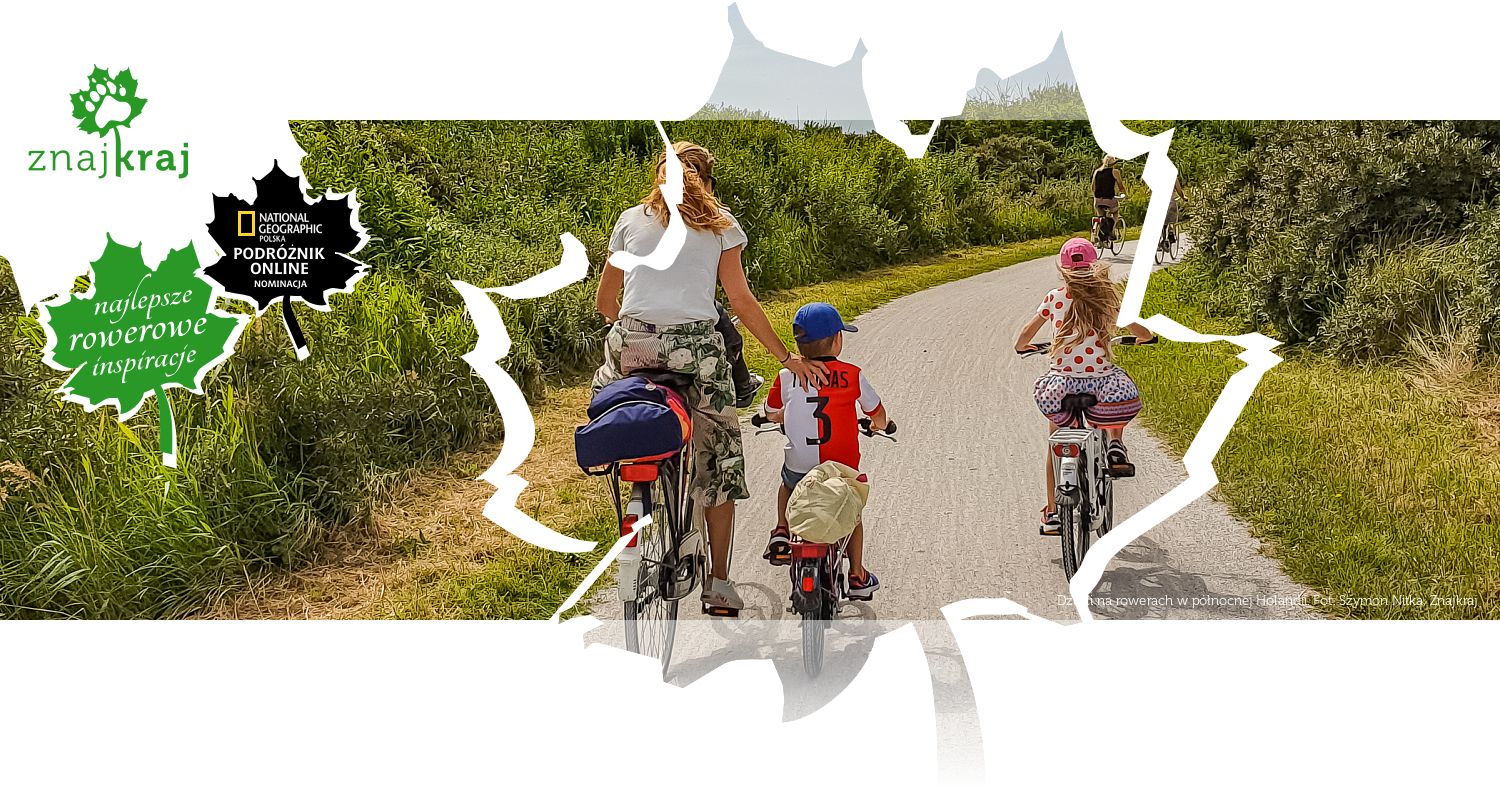 Dzieci na rowerach w północnej Holandii