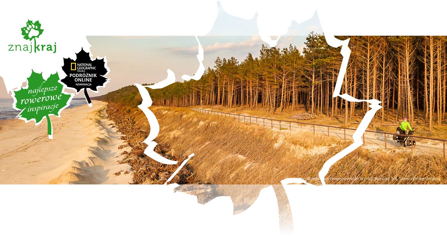 Efektowny odcinek trasy rowerowej koło Krynicy Morskiej