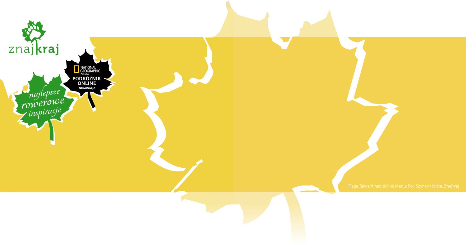 Flaga Bawarii nad doliną Menu