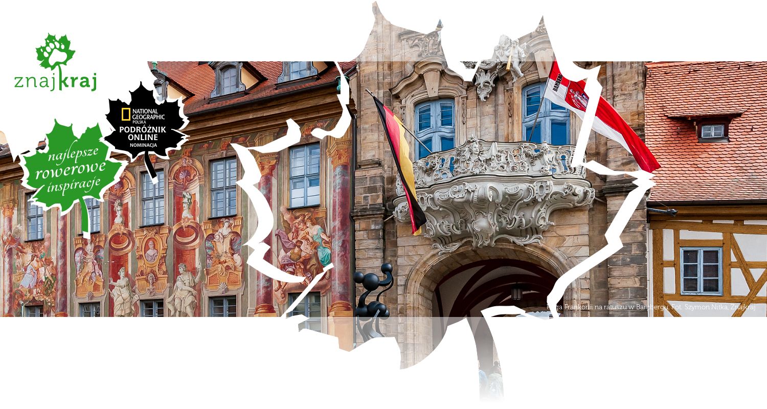 Flaga Frankonii na ratuszu w Bambergu