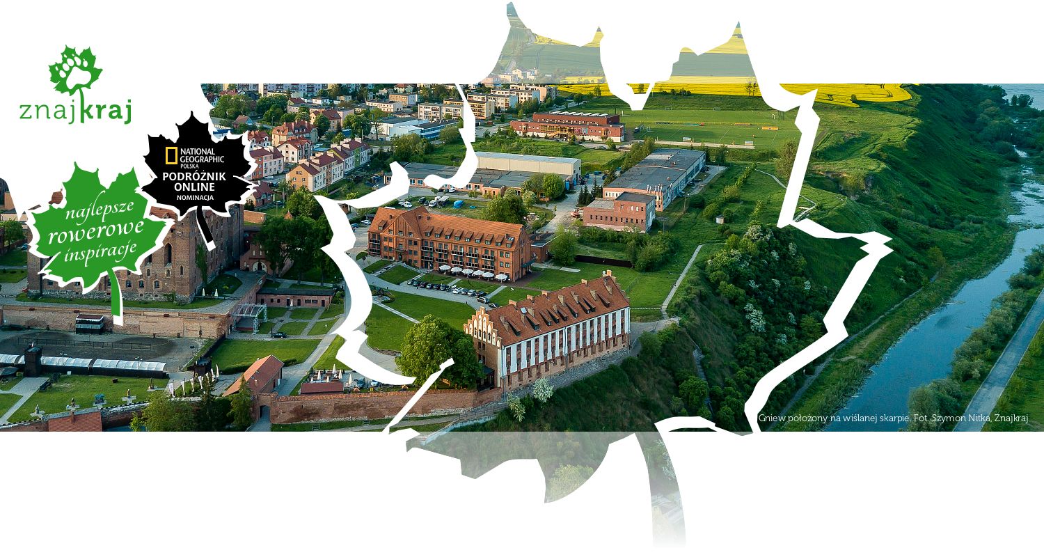 Gniew położony na wiślanej skarpie