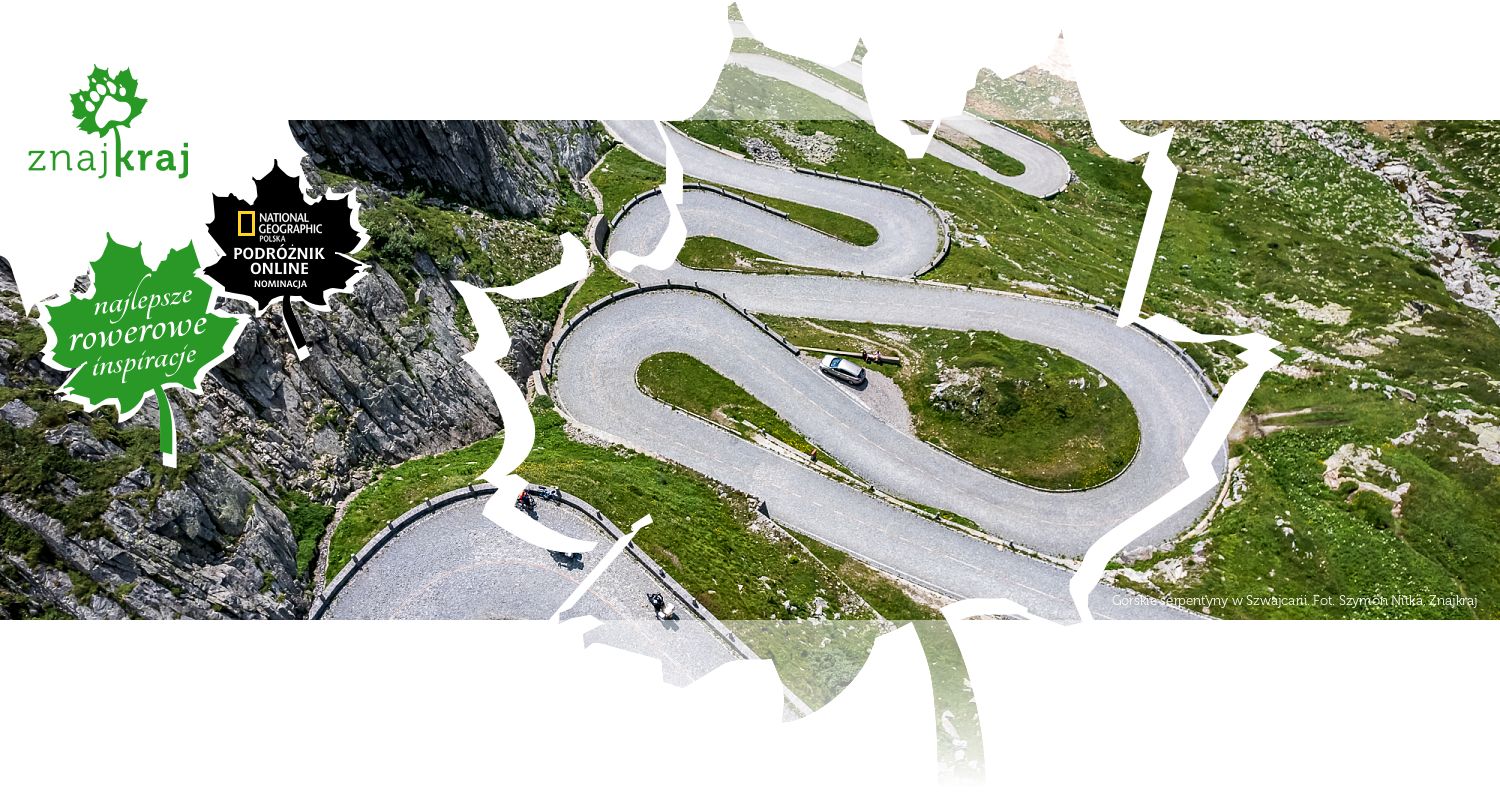 Górskie serpentyny w Szwajcarii