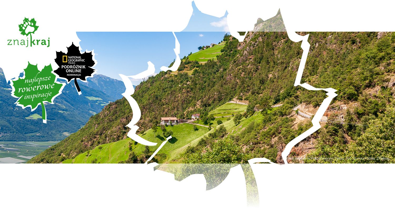 Górskie zbocze w Południowym Tyrolu