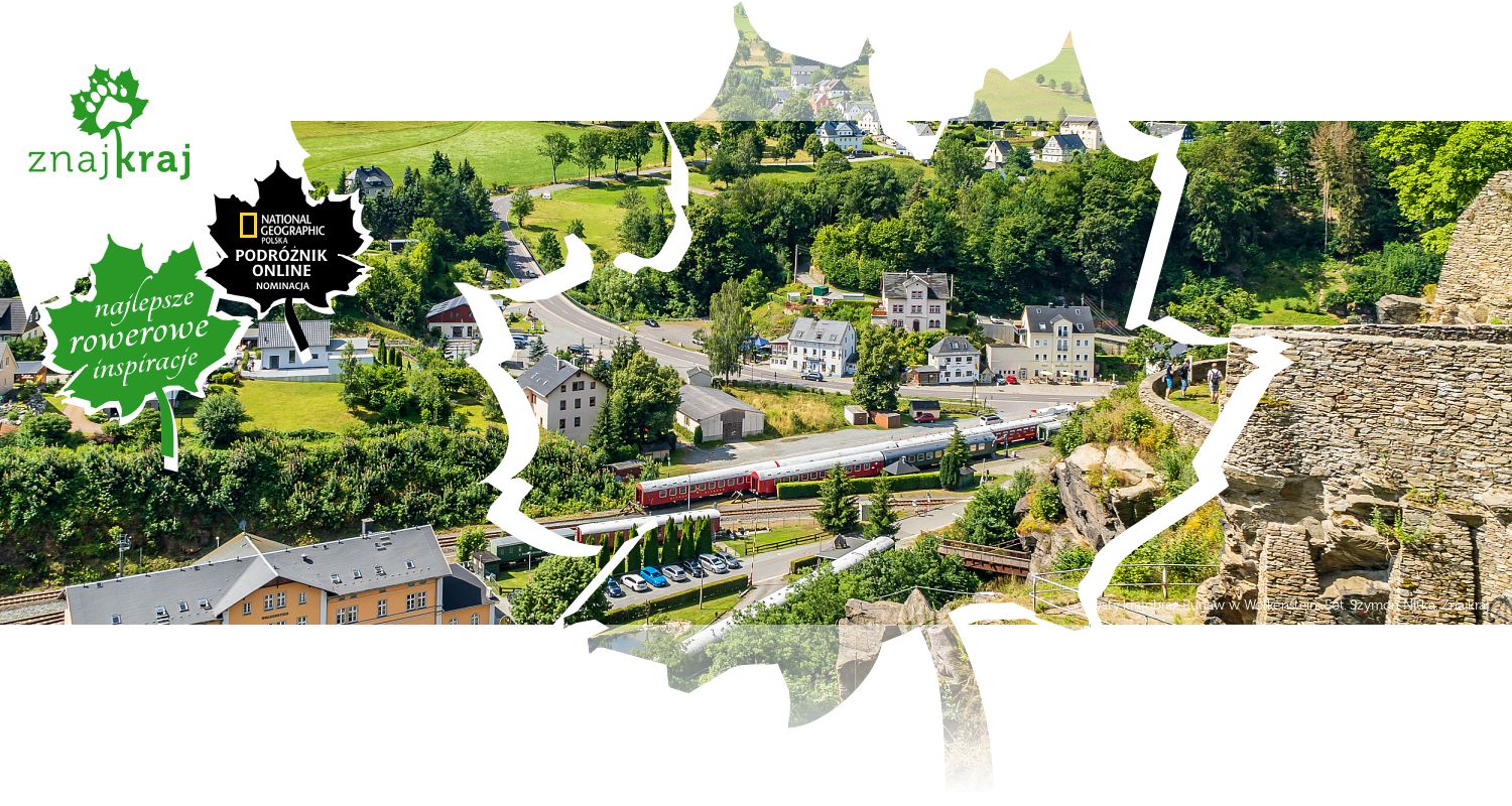 Górzysty krajobraz Rudaw w Wolkenstein