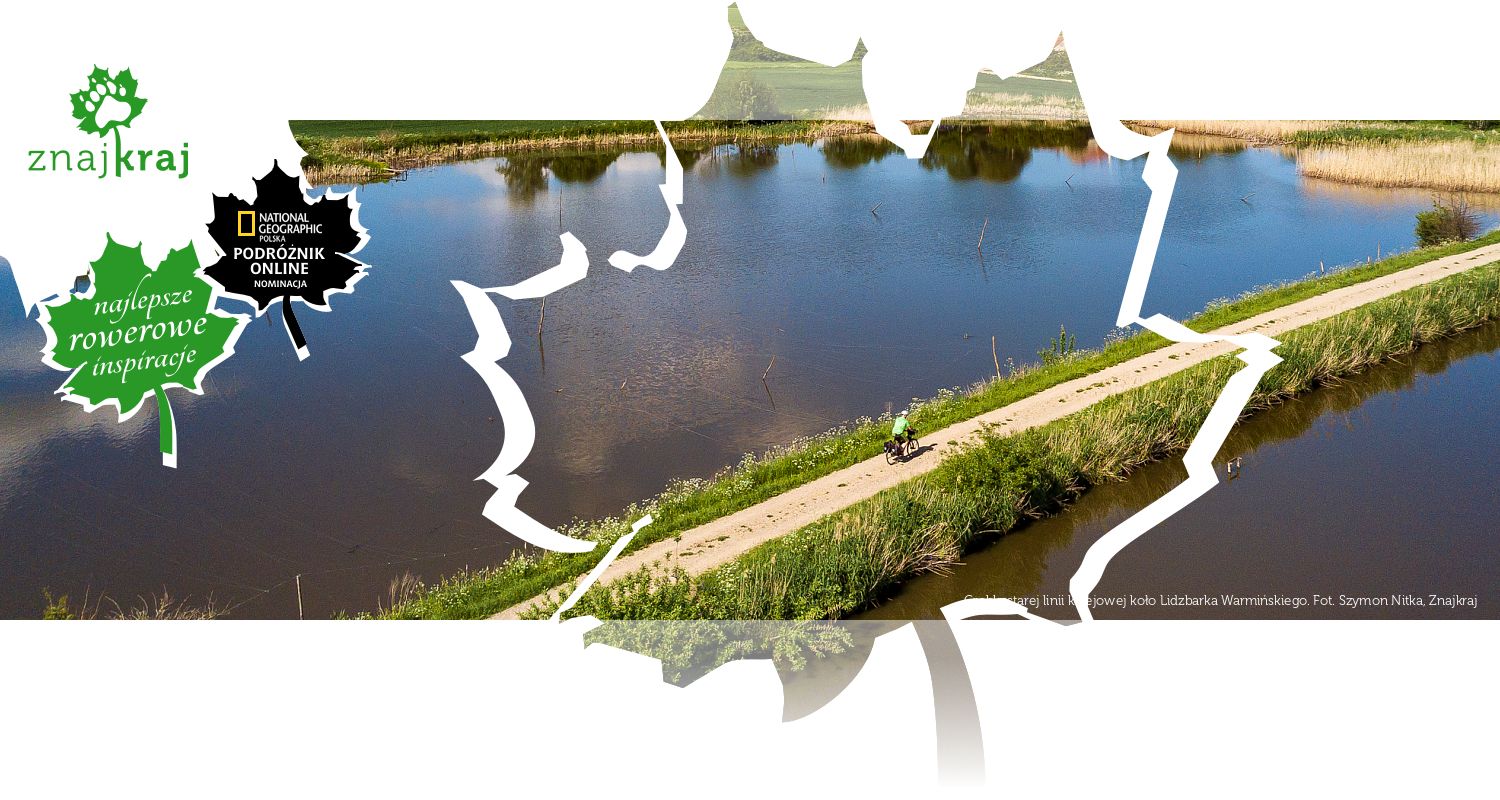 Grobla starej linii kolejowej koło Lidzbarka Warmińskiego
