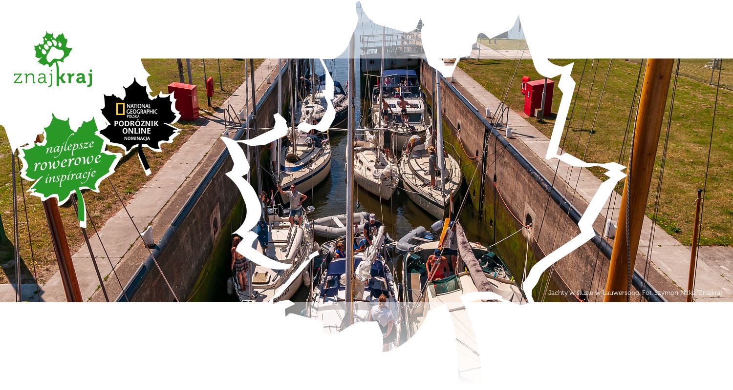 Jachty w śluzie w Lauwersoog