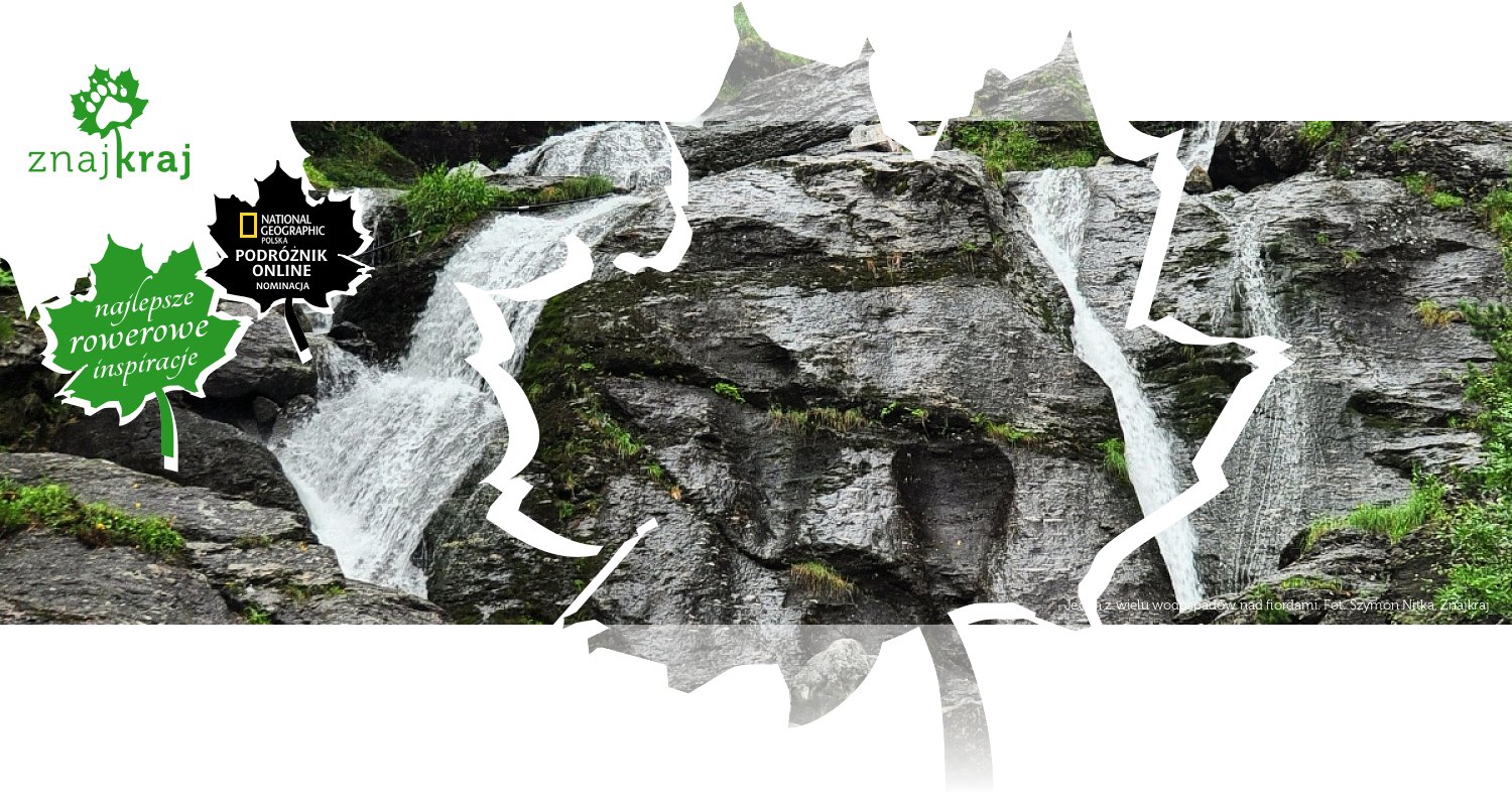 Jeden z wielu wodospadów nad fiordami
