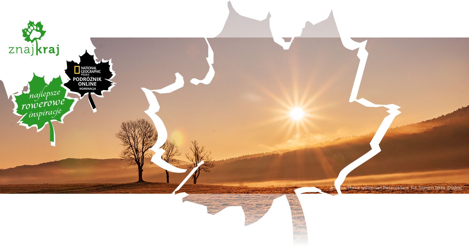 Jesienne Słońce wstaje nad Bieszczadami