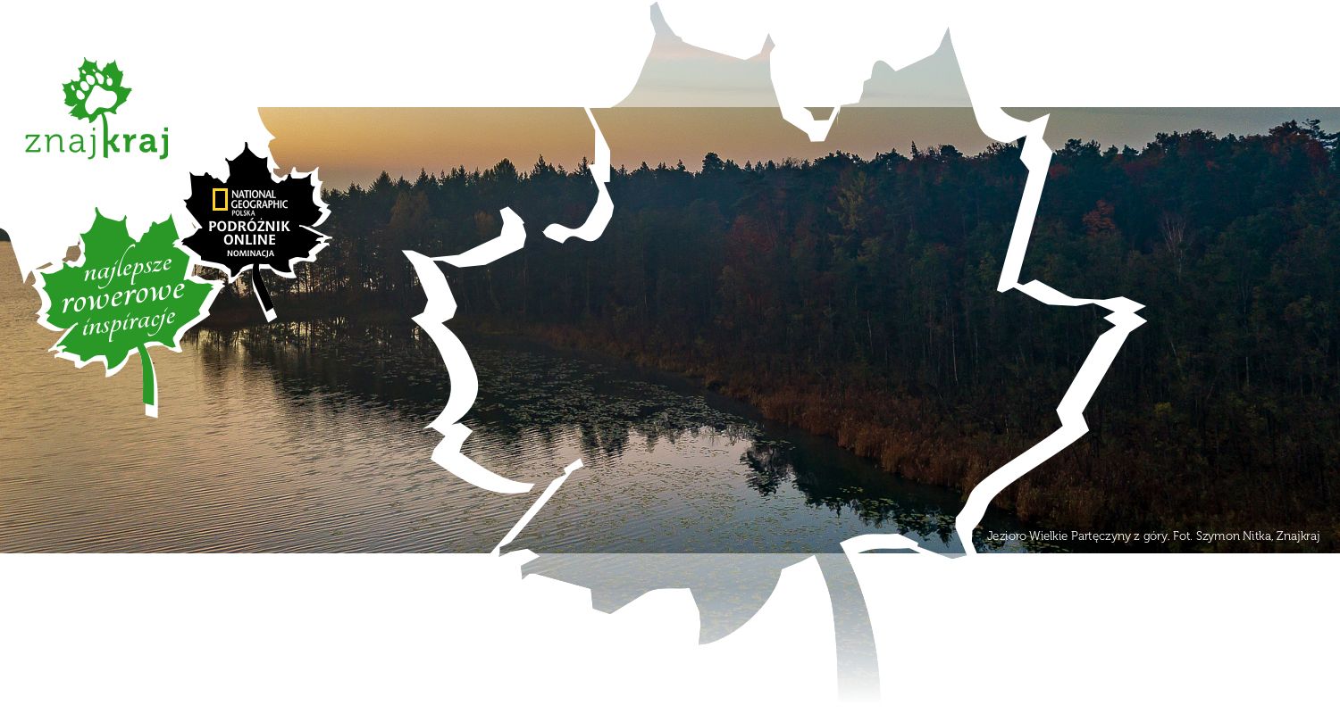 Jezioro Wielkie Partęczyny z góry