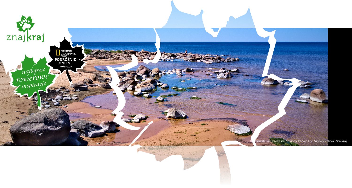 Kamieniste wybrzeże na północy Łotwy