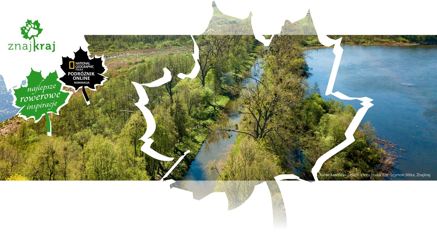Kanał Iławski w Ligach z lotu ptaka