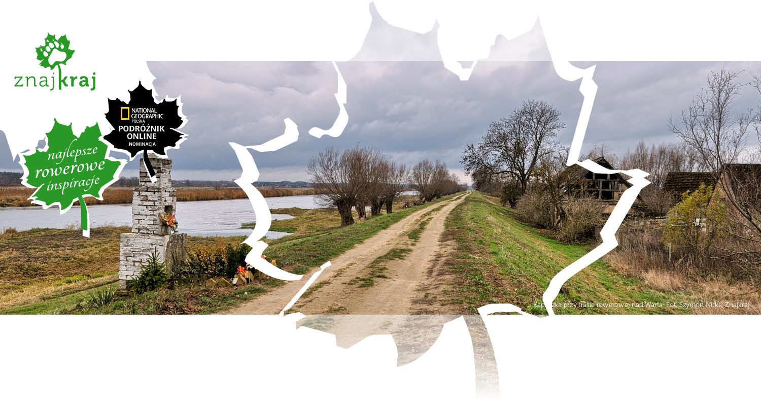 Kapliczka przy trasie rowerowej nad Wartą