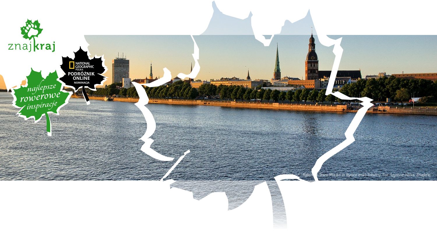 Katedra i Stare Miasto w Rydze znad Dźwiny