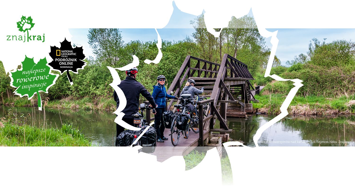 Kładka dla rowerzystów nad kanałem
