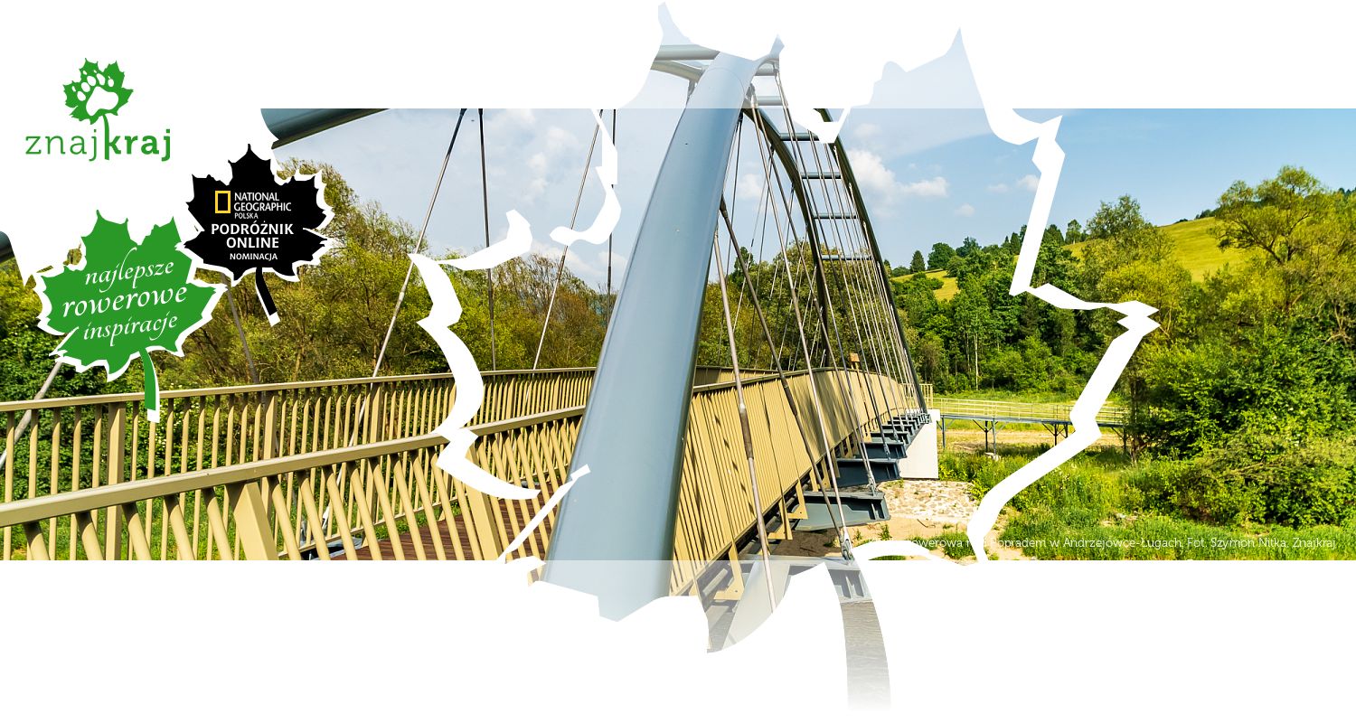 Kładka rowerowa nad Popradem w Andrzejówce-Ługach