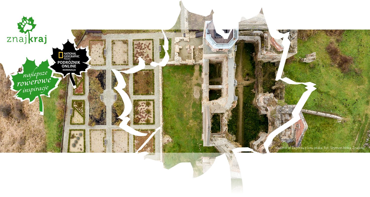 Klasztor w Zagórzu z lotu ptaka