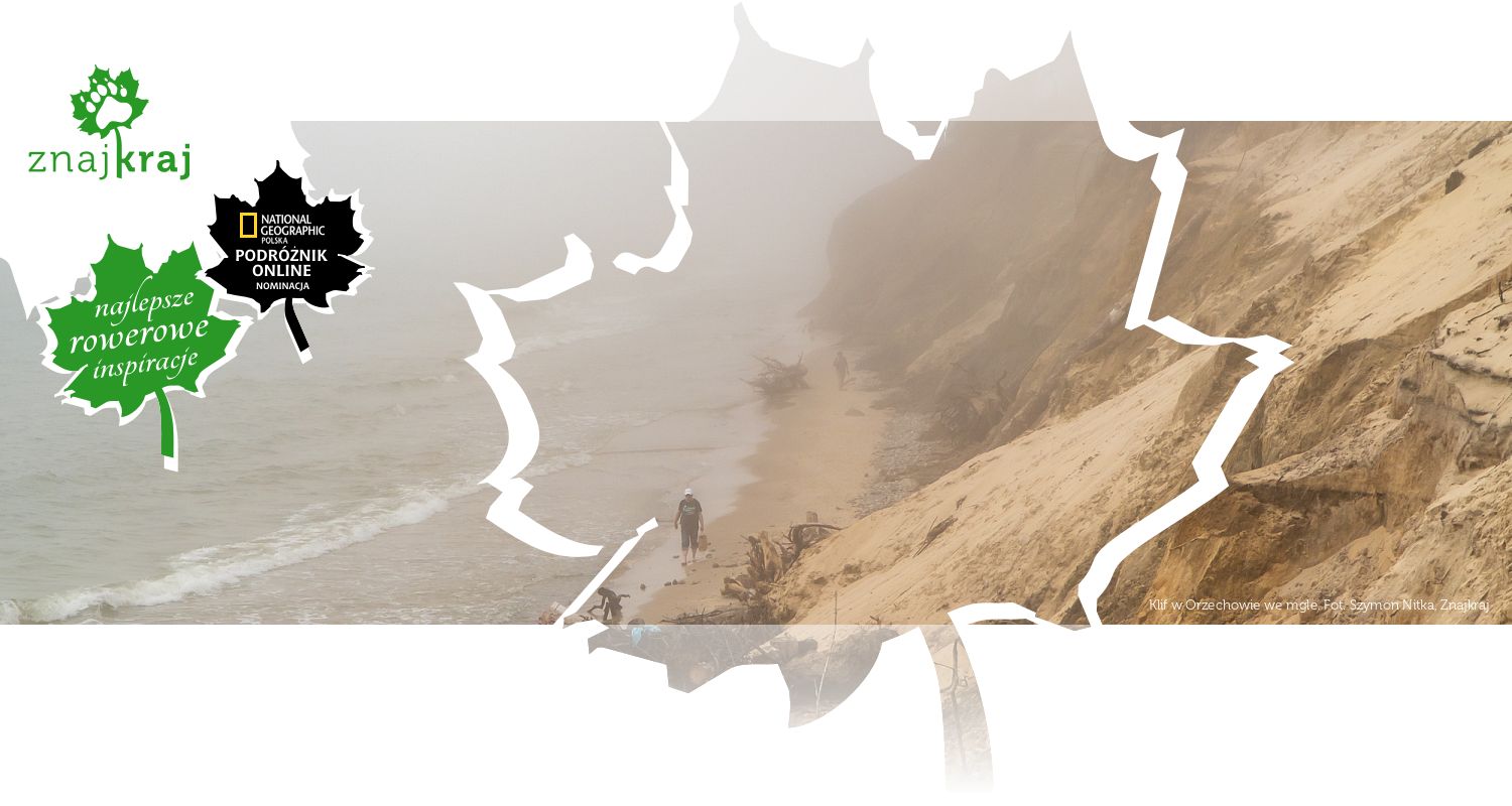 Klif w Orzechowie we mgle