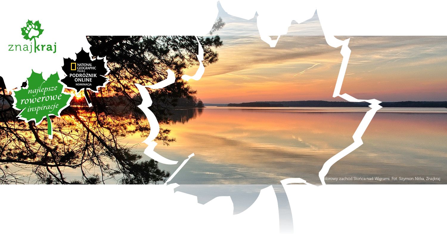 Kolorowy zachód Słońca nad Wigrami