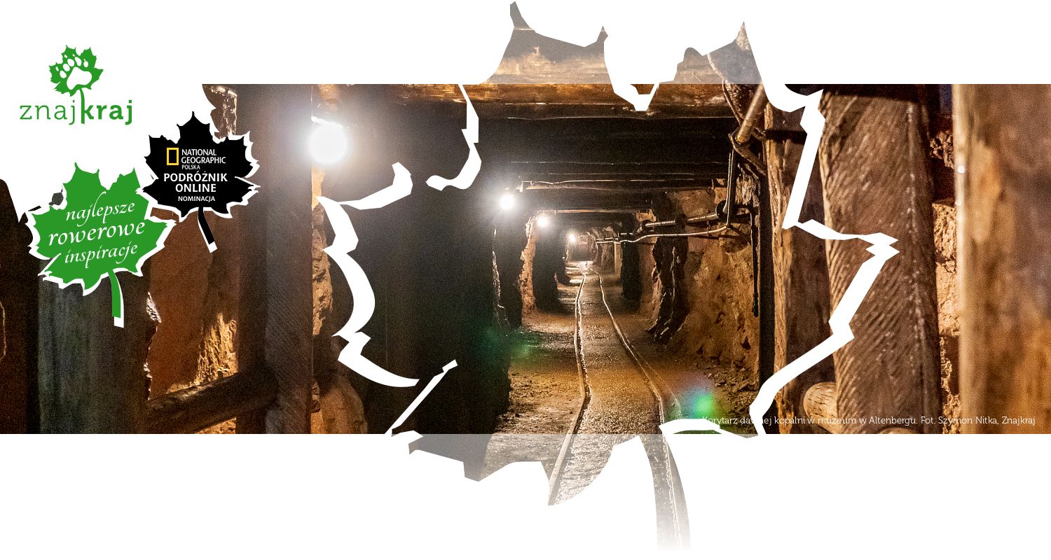 Korytarz dawnej kopalni w muzeum w Altenbergu