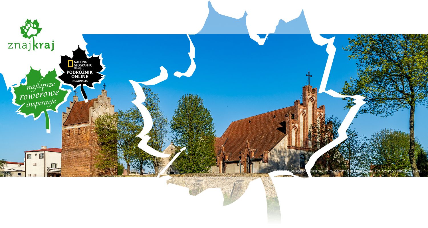 Kościół ewangelicki, baszta i mury obronne w Dąbrównie