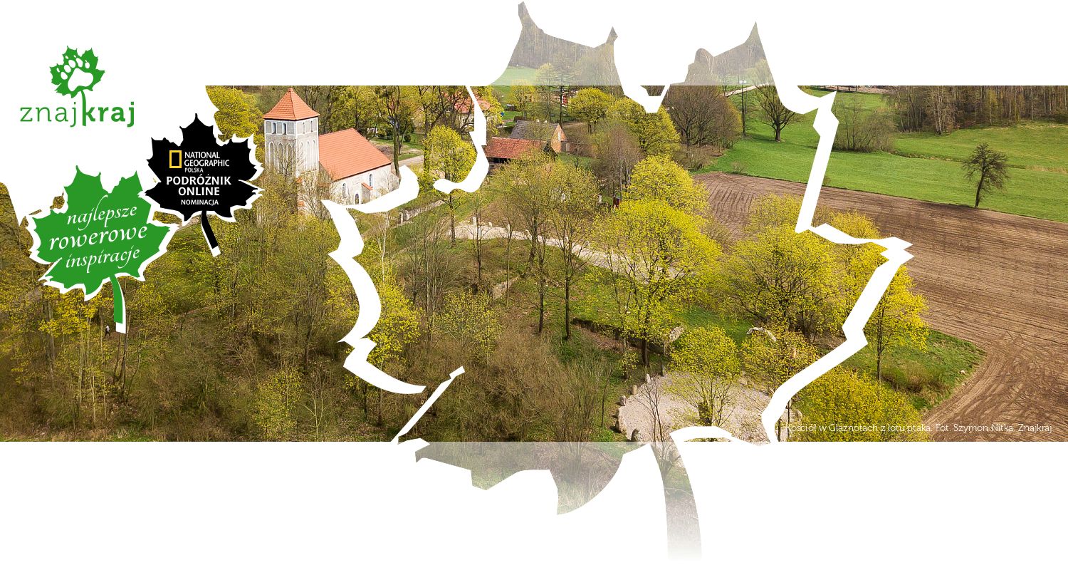 Kościół w Glaznotach z lotu ptaka