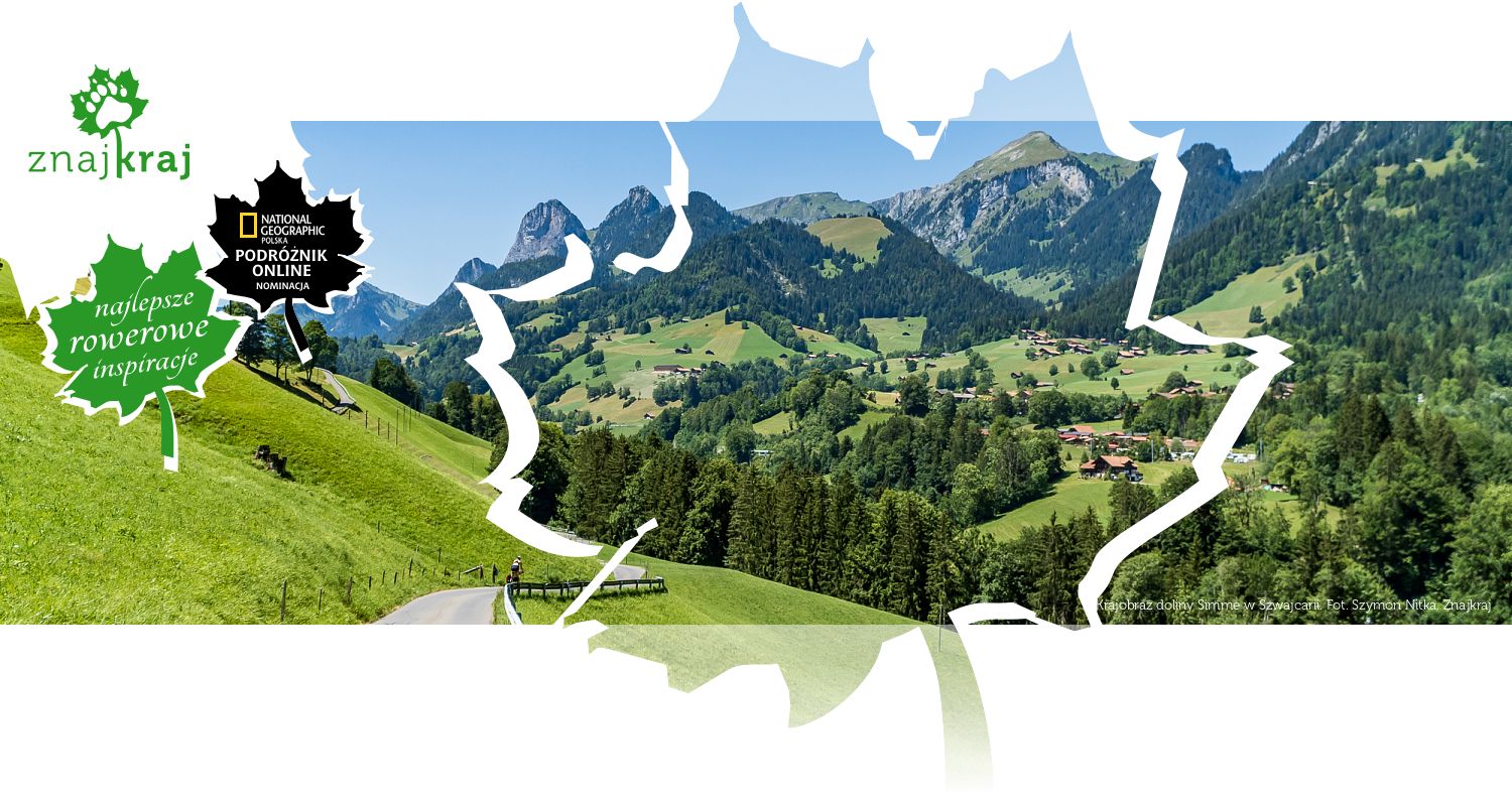 Krajobraz doliny Simme w Szwajcarii