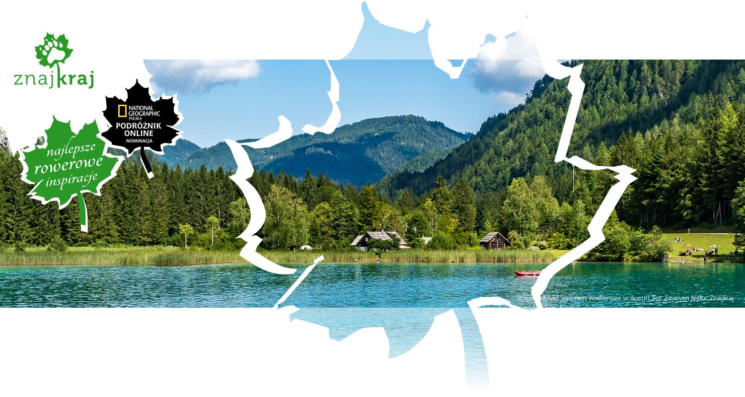 Krajobraz nad jeziorem Weißensee w Austrii