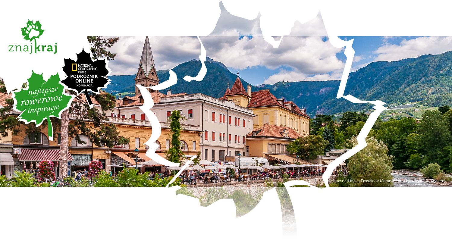 Krajobraz nad rzeką Passirio w Merano