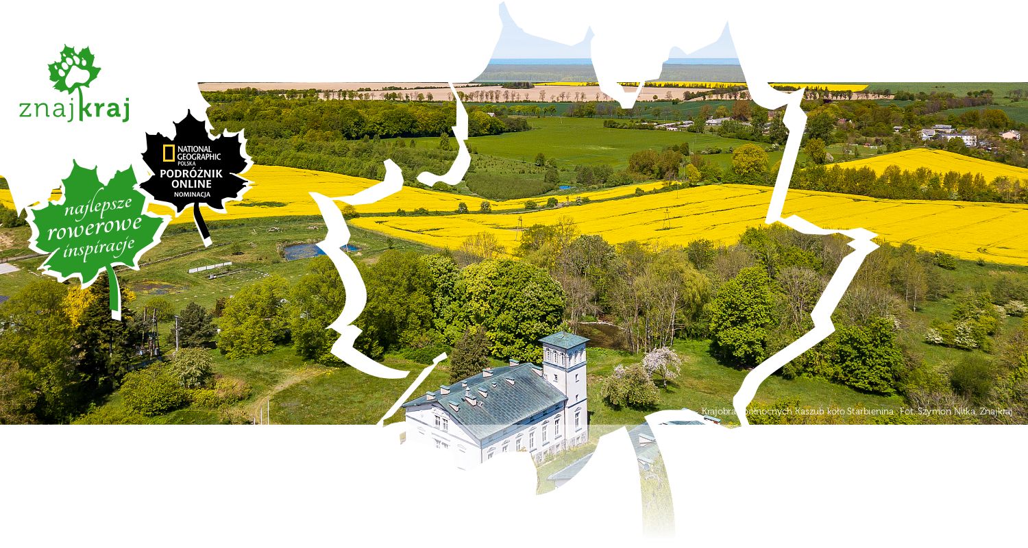 Krajobraz północnych Kaszub koło Starbienina 