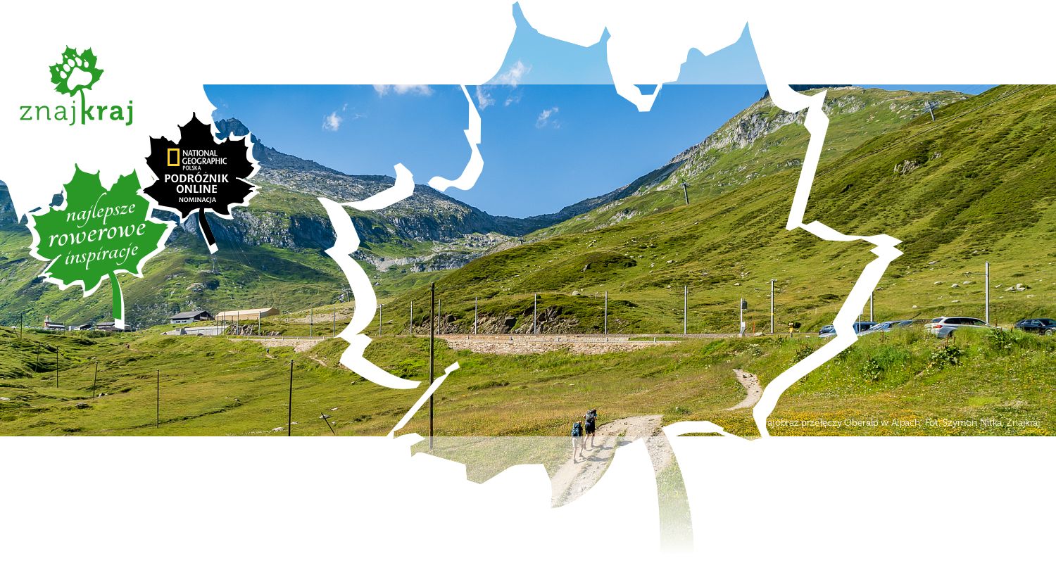 Krajobraz przełęczy Oberalp w Alpach