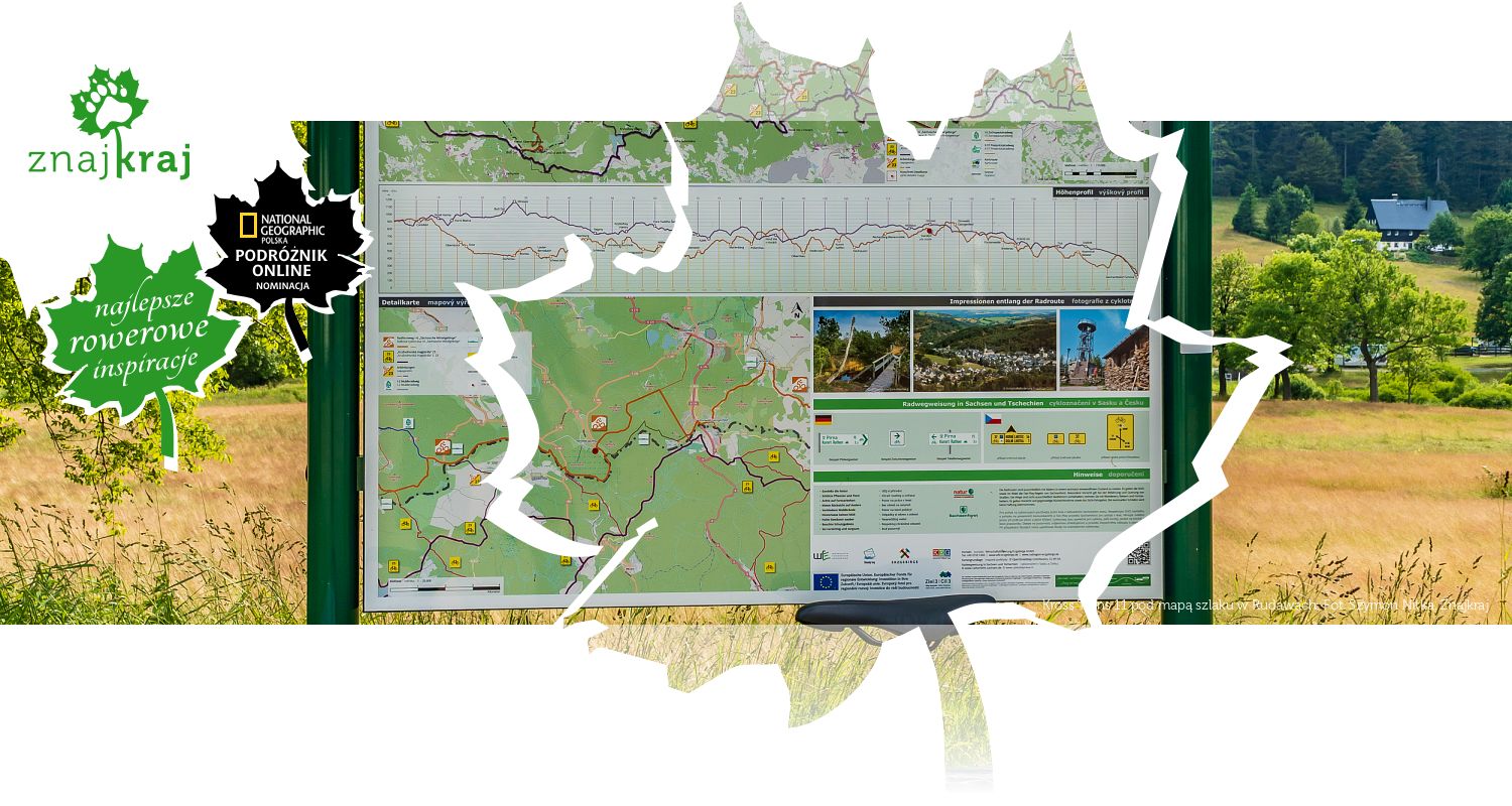 Kross Trans 11 pod mapą szlaku w Rudawach