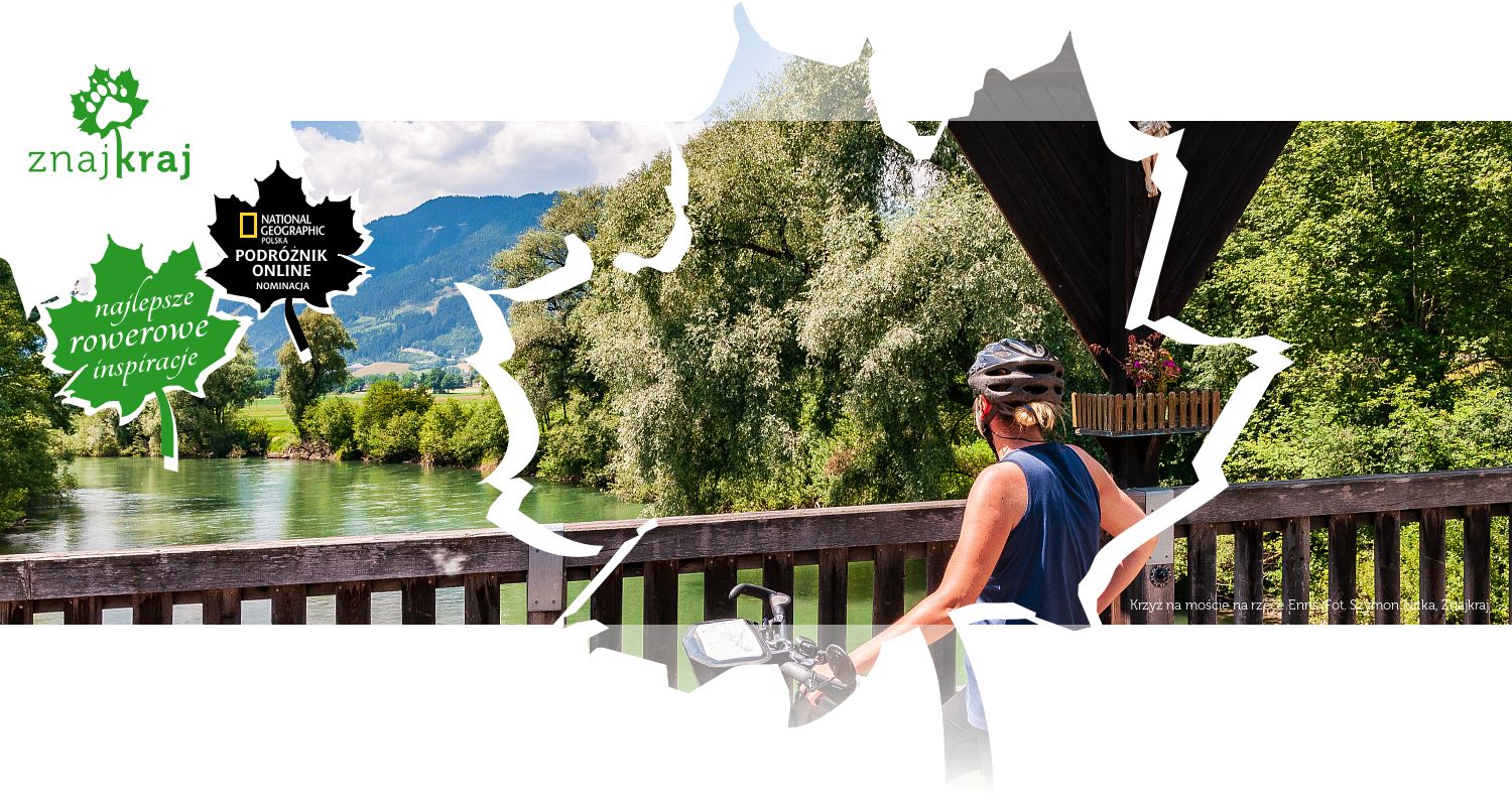 Krzyż na moście na rzece Enns