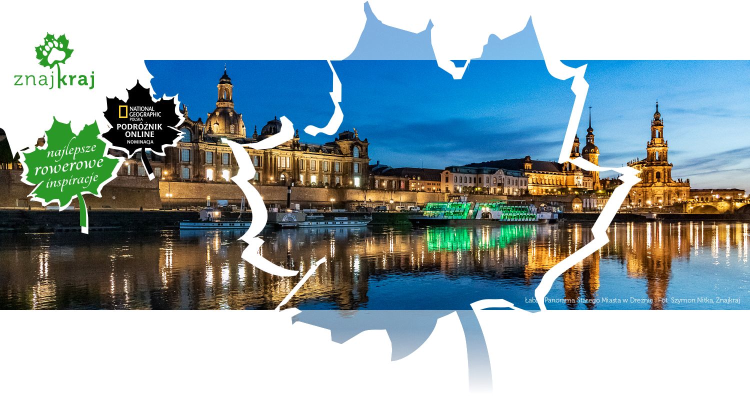 Łaba i Panorama Starego Miasta w Dreźnie 