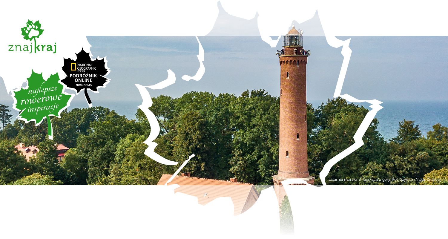 Latarnia morska w Gąskach z góry