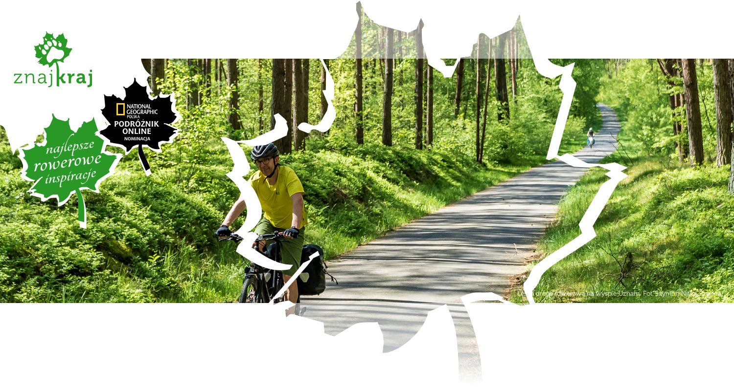 Leśna droga rowerowa na wyspie Uznam