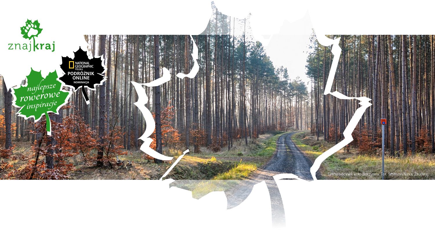 Leśny odcinek koło Borzymia