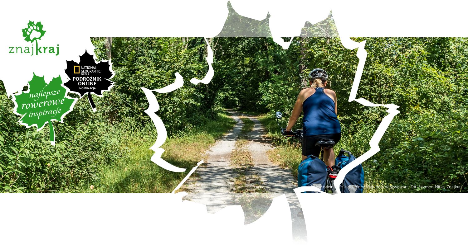 Leśny odcinek Szlaku Północ-Południe w Szwajcarii